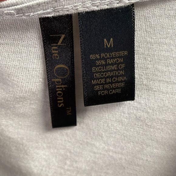 Nue Options Sequin Sleeveless Top Blouse, Gray and Silver, Size Medium - Picture 4 of 7